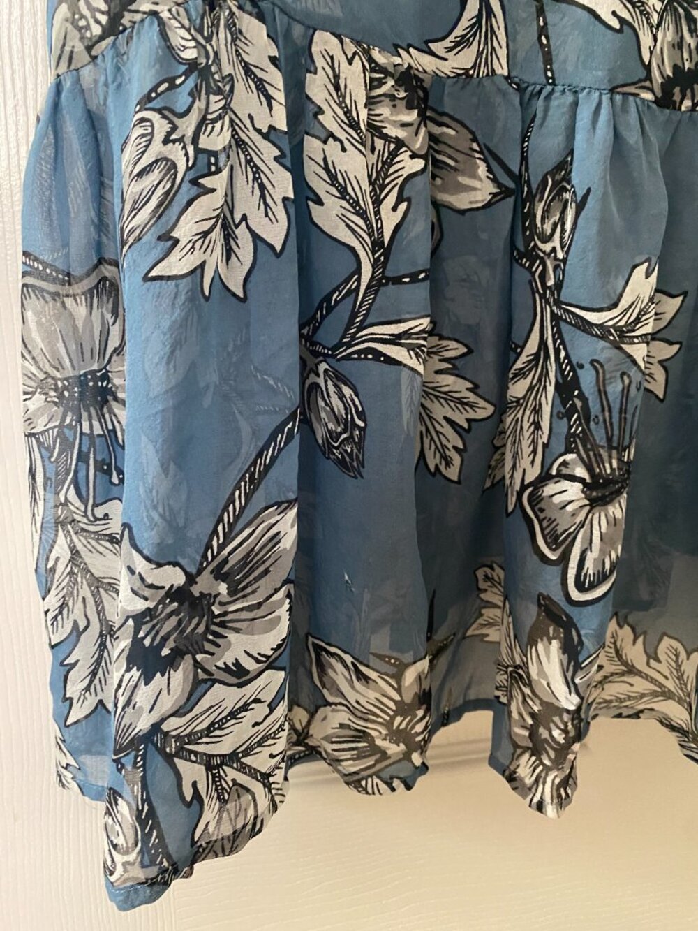 For Love & Lemons 🍋 | RARE Santa Rosa Maxi Dress in Vintage Blue Floral - Picture 14 of 16